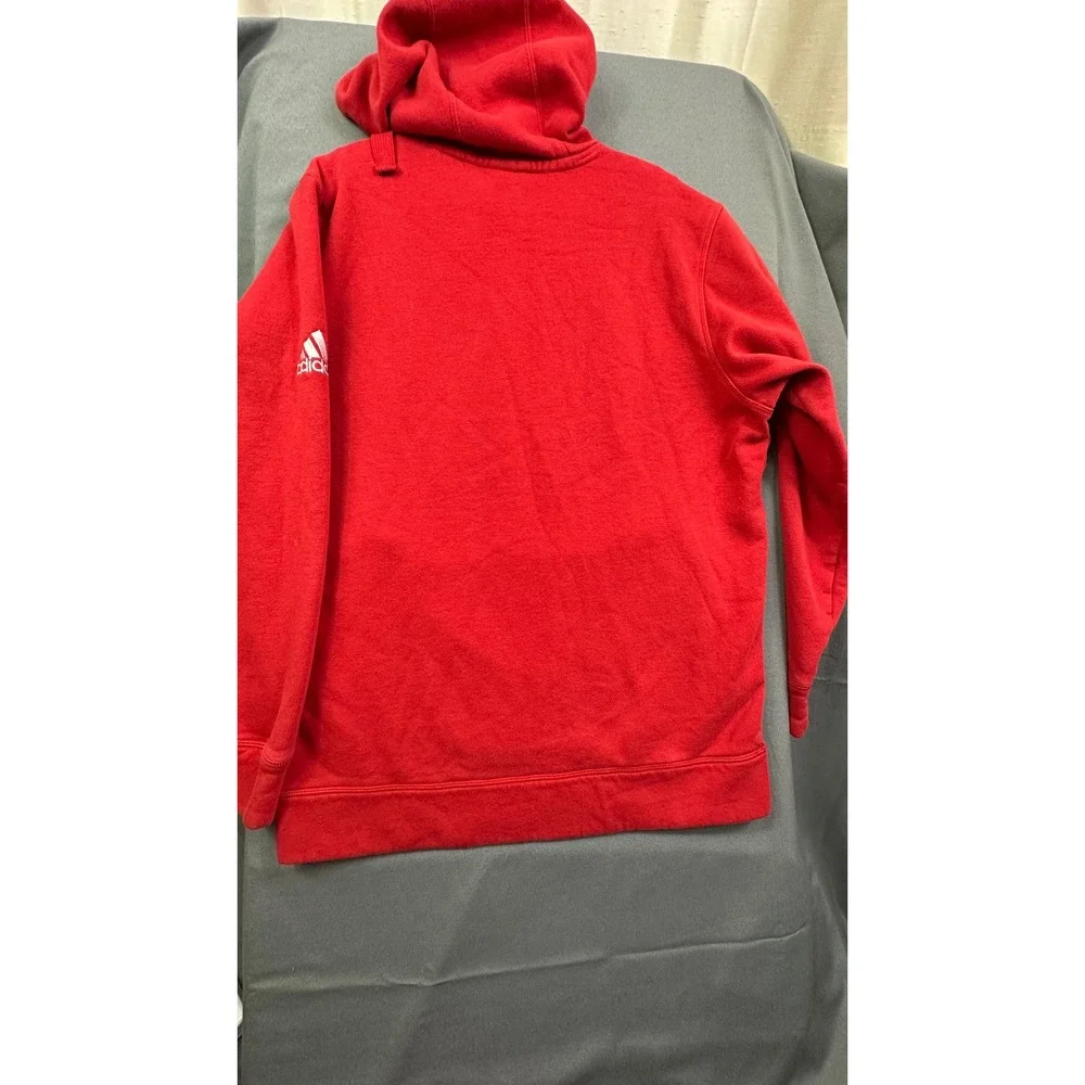 Adidas Ajax‎ Amsterdam Hoodie Men's Large Red Pullover Soccer Football S97365
